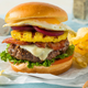 A homemade Aussie Burger With the Lot